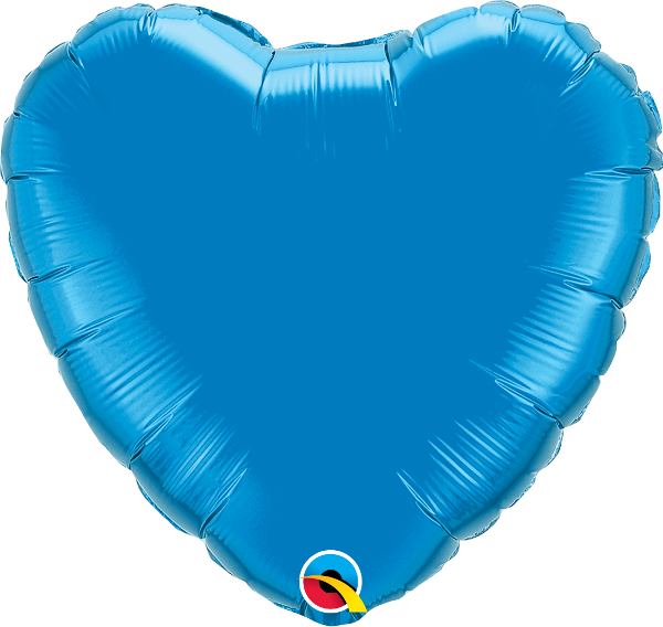 Sapphire Blue Heart | 18"
