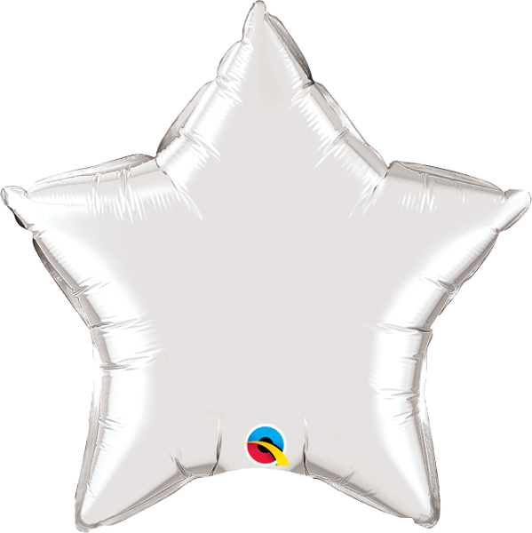 Silver Star Balloon | 18"