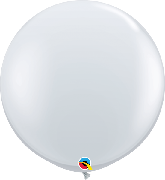 Giant Clear Balloon w/ Paper Tassels