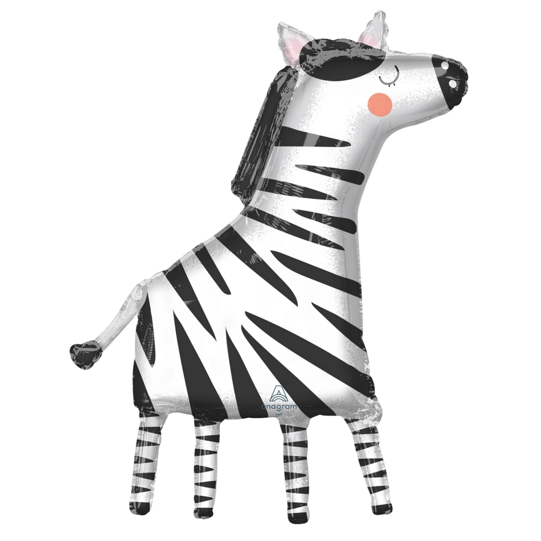 Get Wild Zebra Balloon