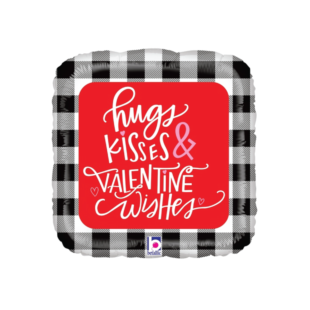 Buffalo Plaid Valentine Balloon