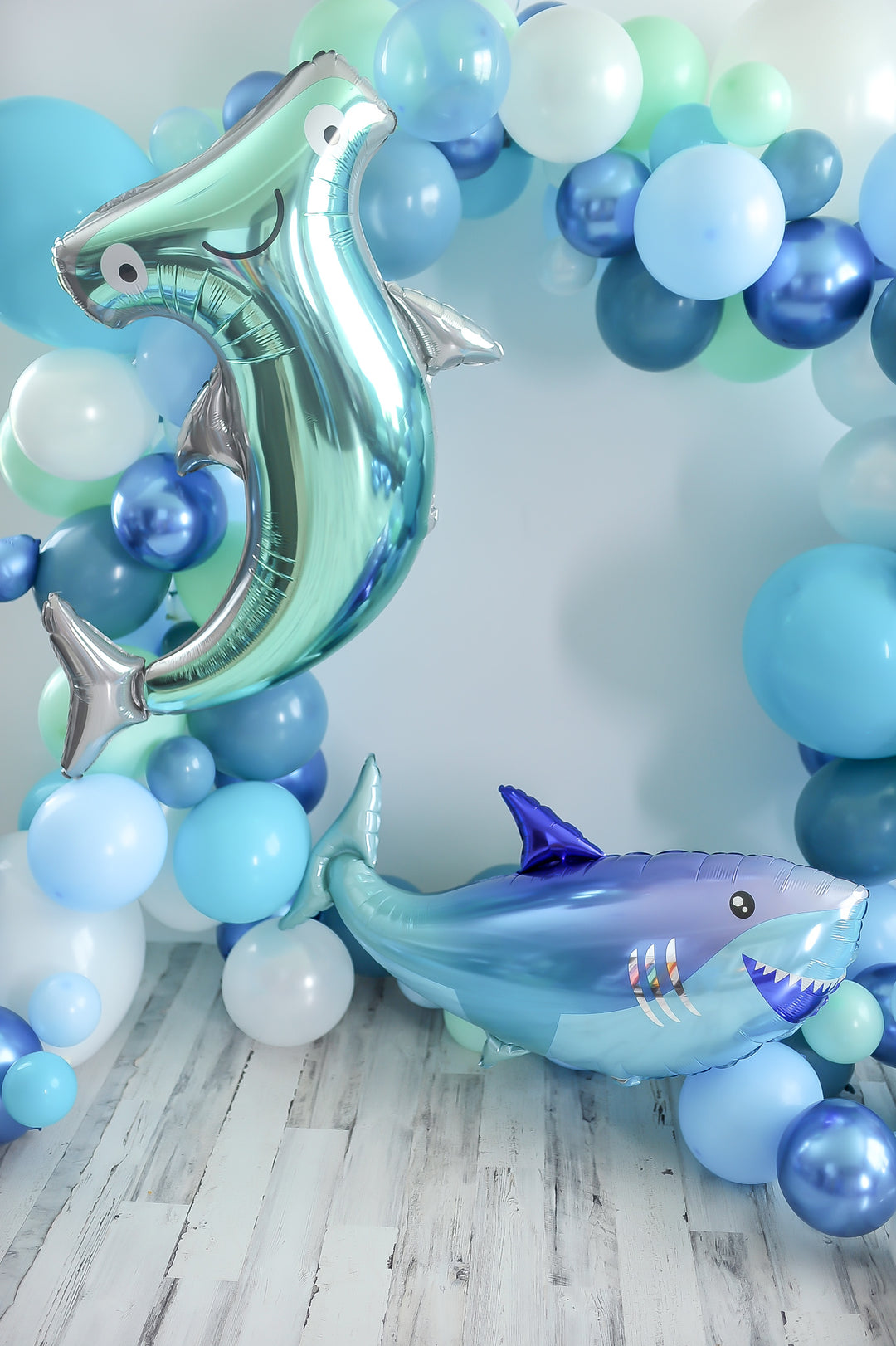 DIY Shark Balloon Garland