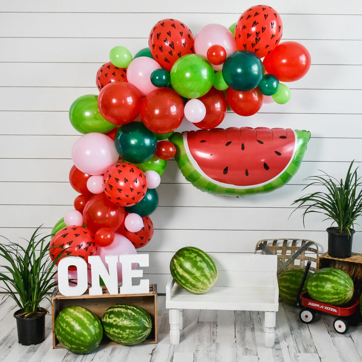 DIY Watermelon Balloon Garland (Red)