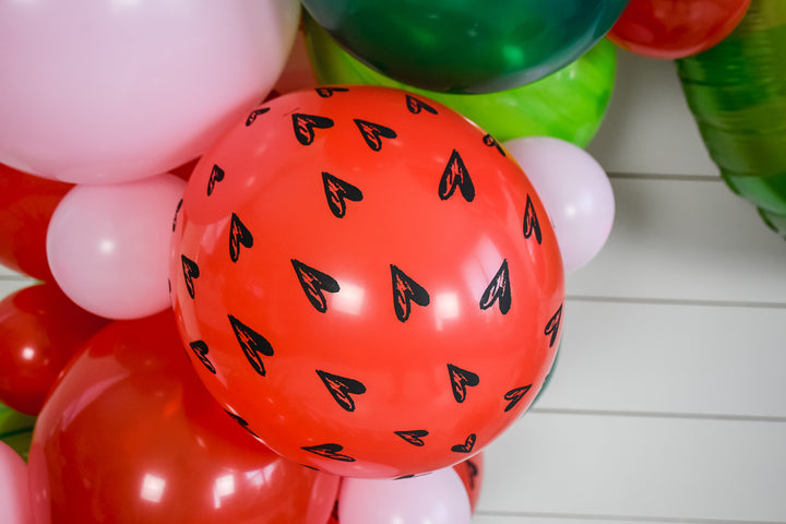 DIY Watermelon Balloon Garland (Red)