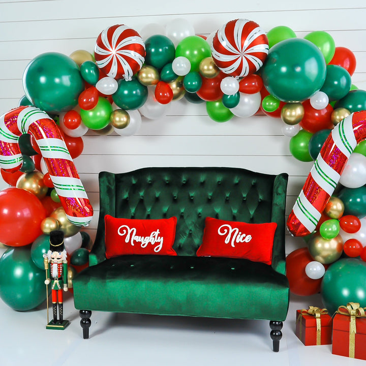 Holographic Candy Cane Balloon