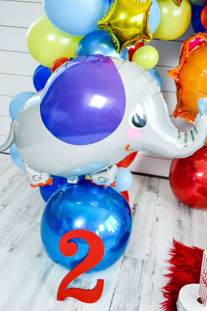 DIY Circus & Carnival Balloon Garland