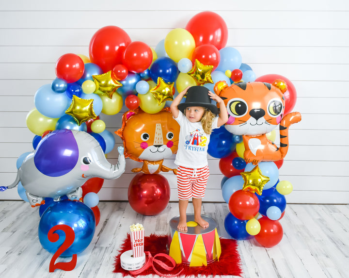 DIY Circus & Carnival Balloon Garland