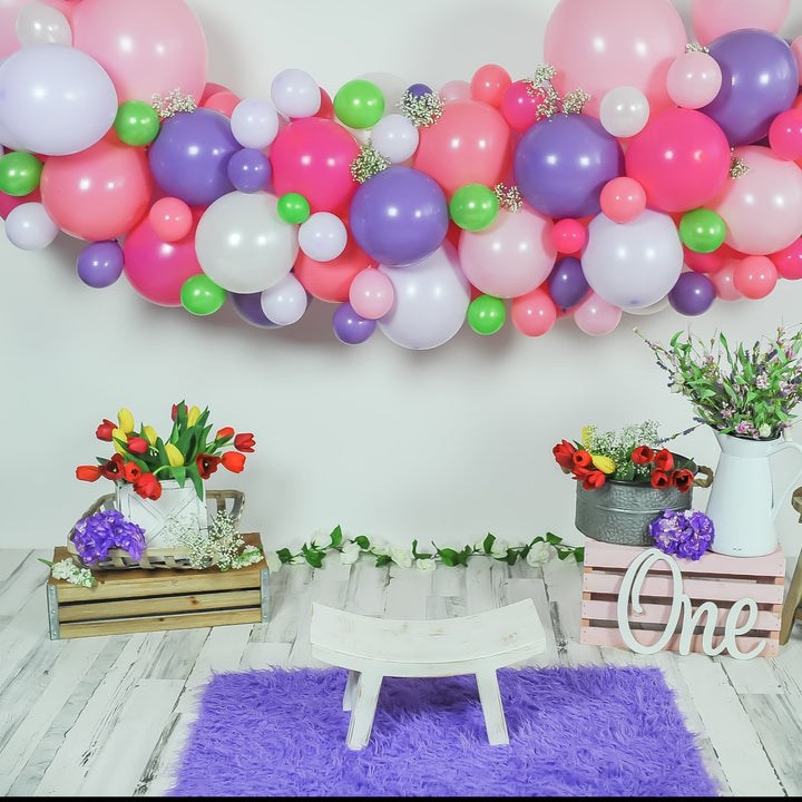 DIY Spring on Easter Balloon Garland