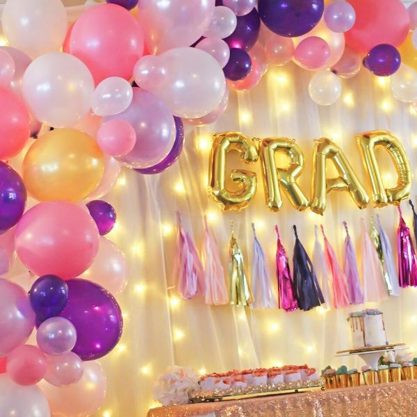 DIY Pink & Purple Balloon Garland