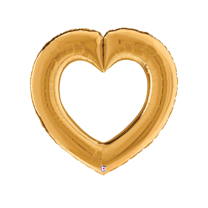 Valentine Linking Heart Balloons | Gold