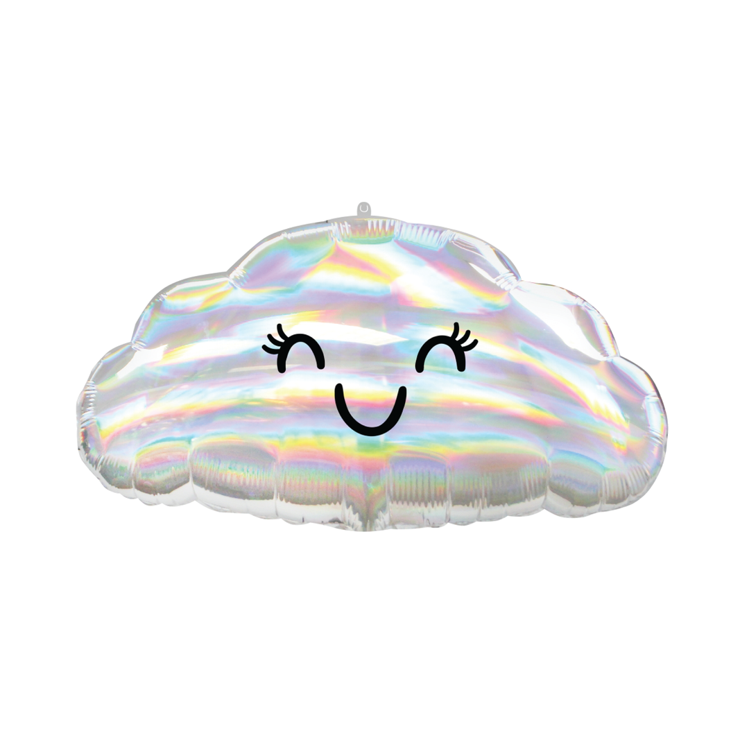 Iridescent Happy Cloud Balloon