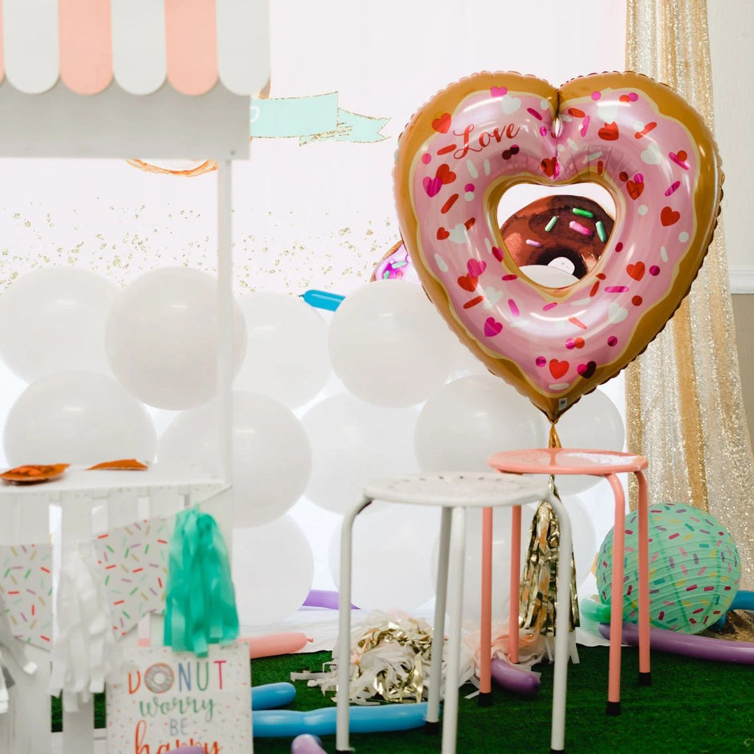 Valentine Heart Donut Balloon