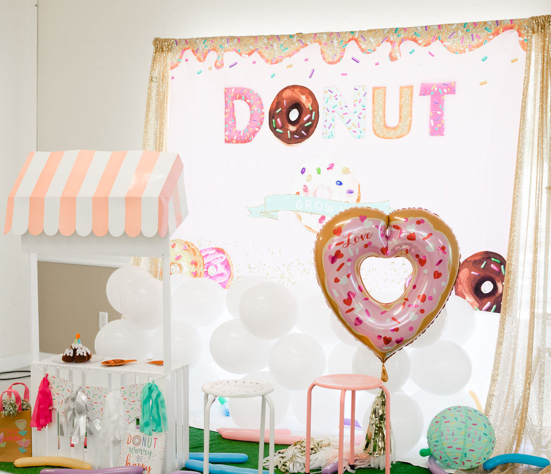 Valentine Heart Donut Balloon