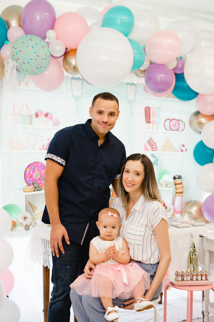 DIY Donut Sprinkles Balloon Garland Arch