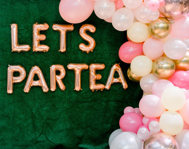 DIY Rose Gold Blush Balloon Garland
