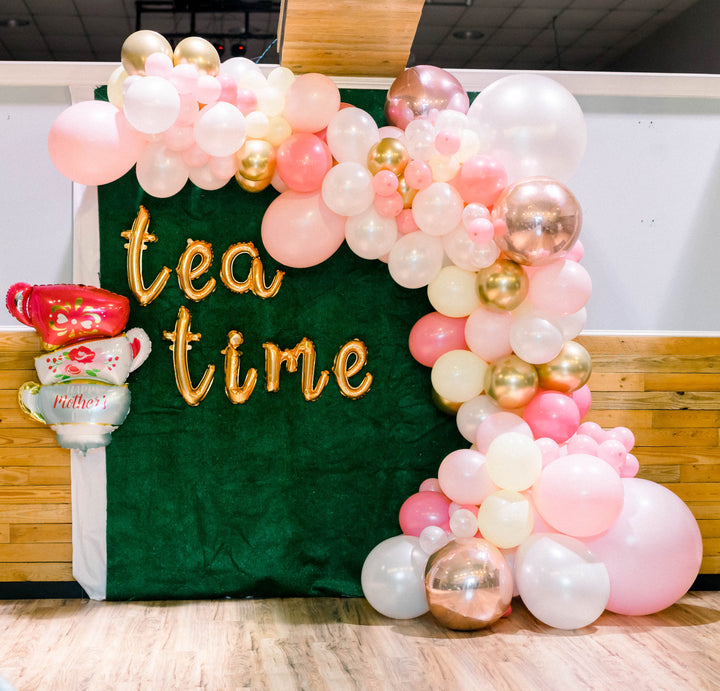 DIY Rose Gold Blush Balloon Garland