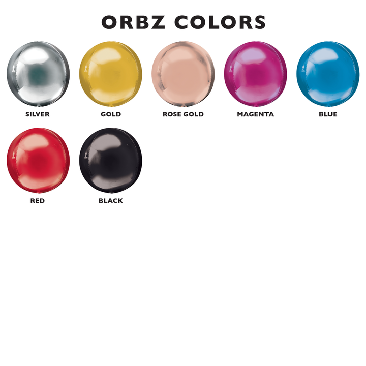 Metallic Orbz Balloons w/ Paper Tassels