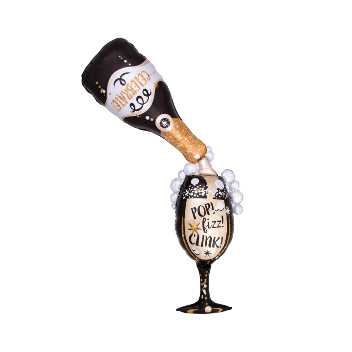 Pop Fizz Clink Champagne Balloon