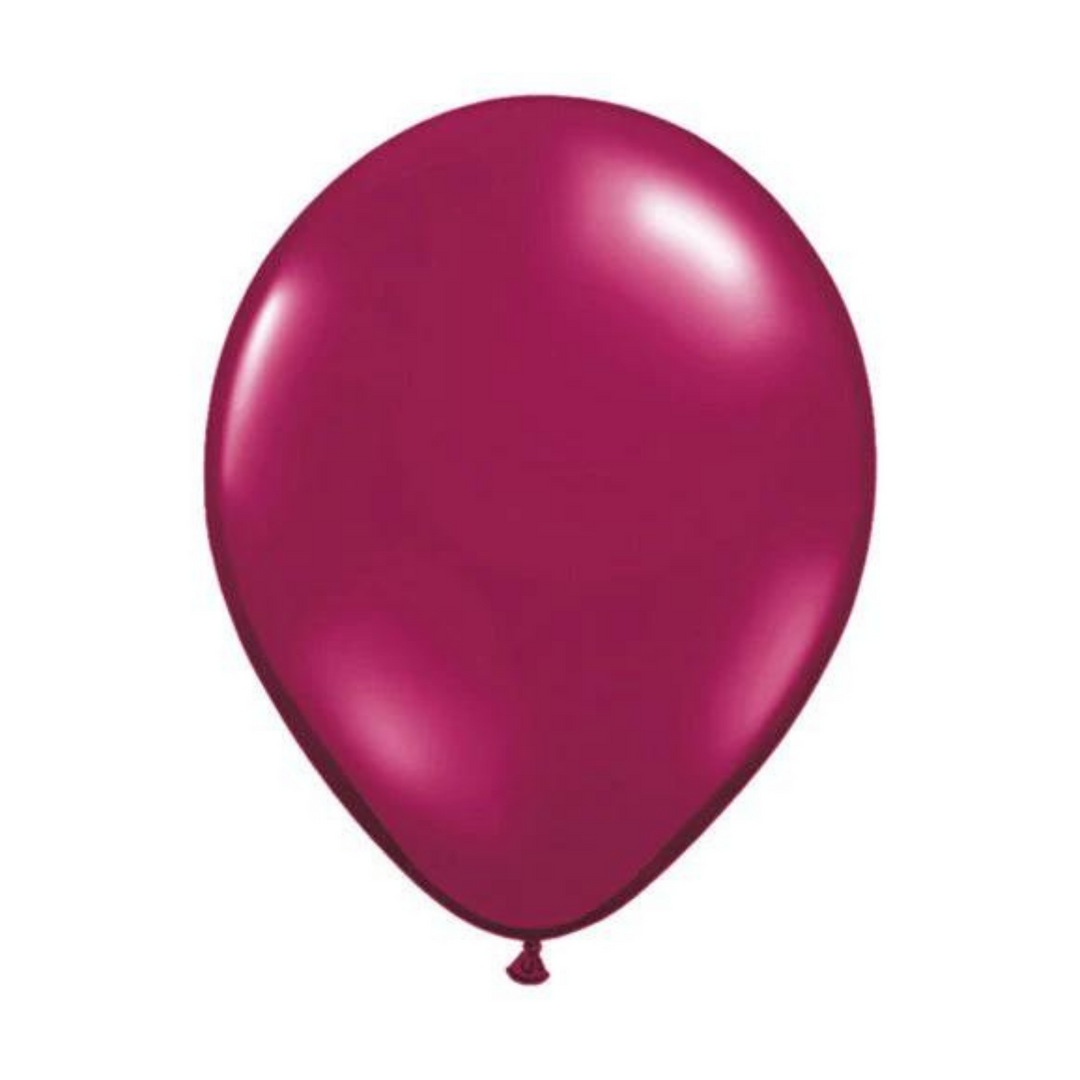 5 inch Qualatex Sparkling Burgundy