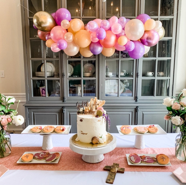 DIY Pink Lavender Balloon Garland