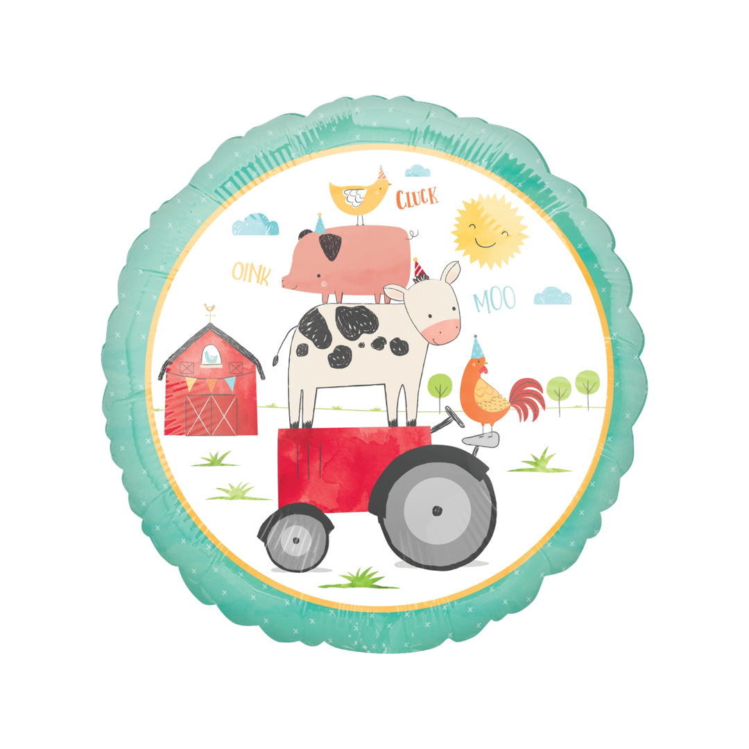 Barnyard Balloon (round)
