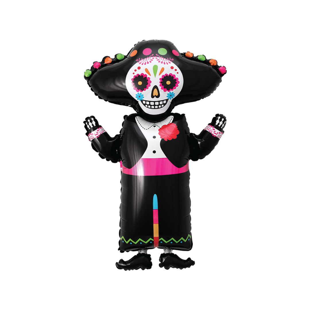 Día de Muertos Sugar Skull Skeleton Balloon