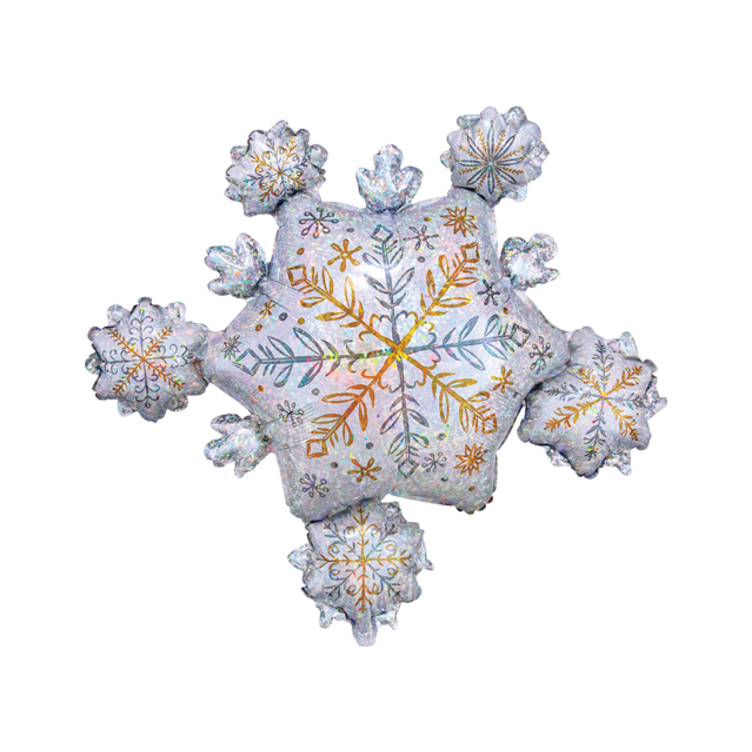Holographic Snowflake Cluster Balloon