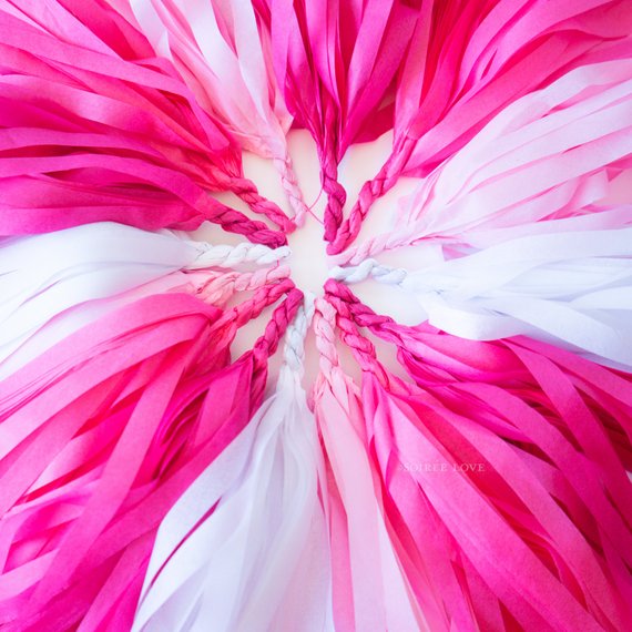 Sweet Ombre | Pink Ombre Paper Tassels