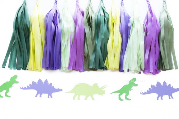 Dino Paper Tassels