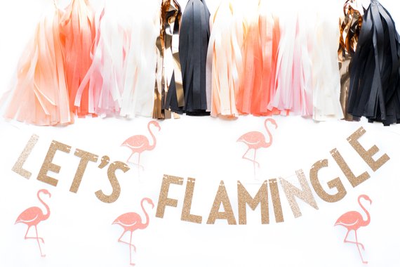 Flamingo Paper Tassels