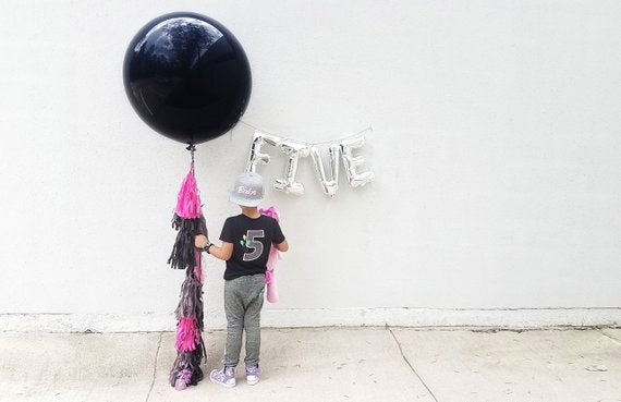 Giant Balloons with Paper Tassels