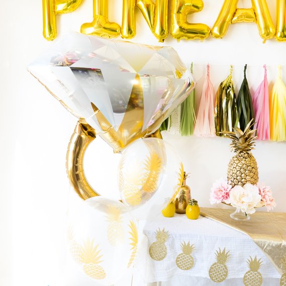 Party Like a Pineapple Balloon Tassel Party Box | Pink