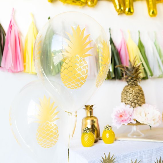 Party Like a Pineapple Balloon Tassel Party Box | Pink