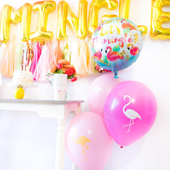 Let's Flamingle Balloon Tassel Party Box