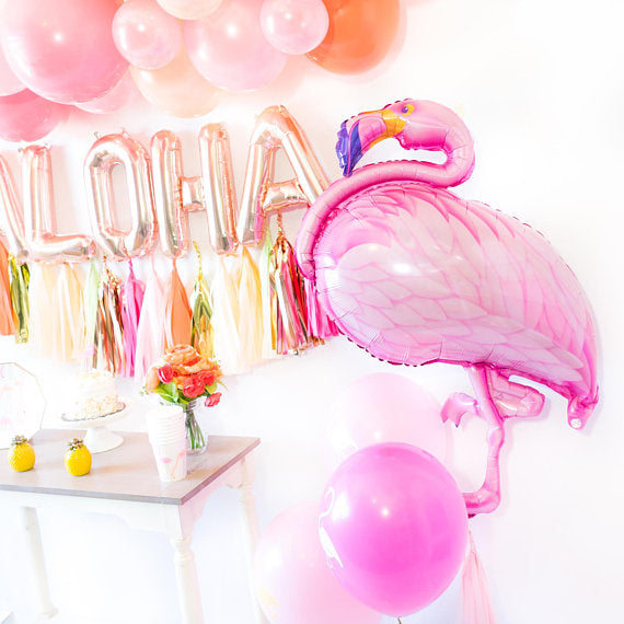 Aloha Flamingle Balloon Tassel Party Box