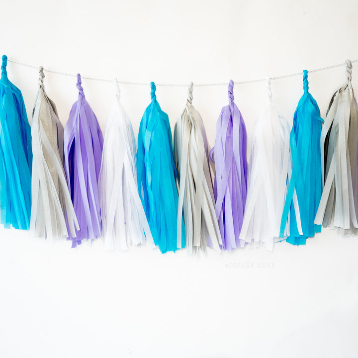 Silver Mermaid Paper Tassels