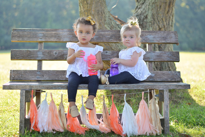 Golden Peach Paper Tassels