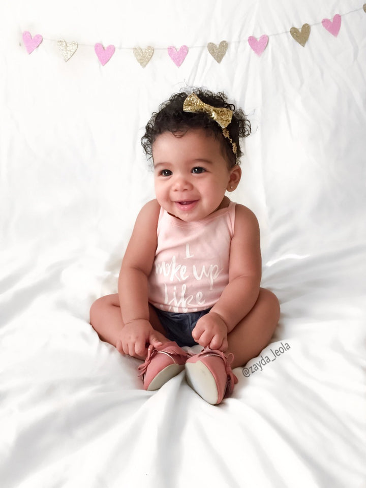Heart Garland | Light Purple & Gold Heart