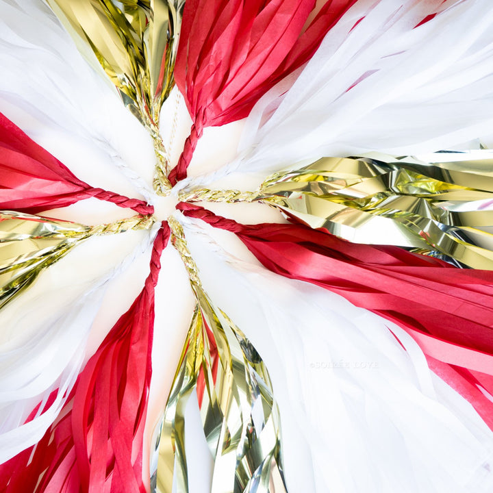 Golden Love Paper Tassels