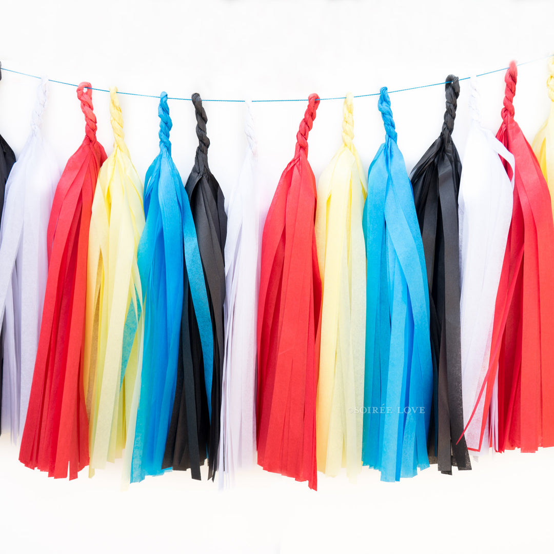 Superhero Paper Tassels