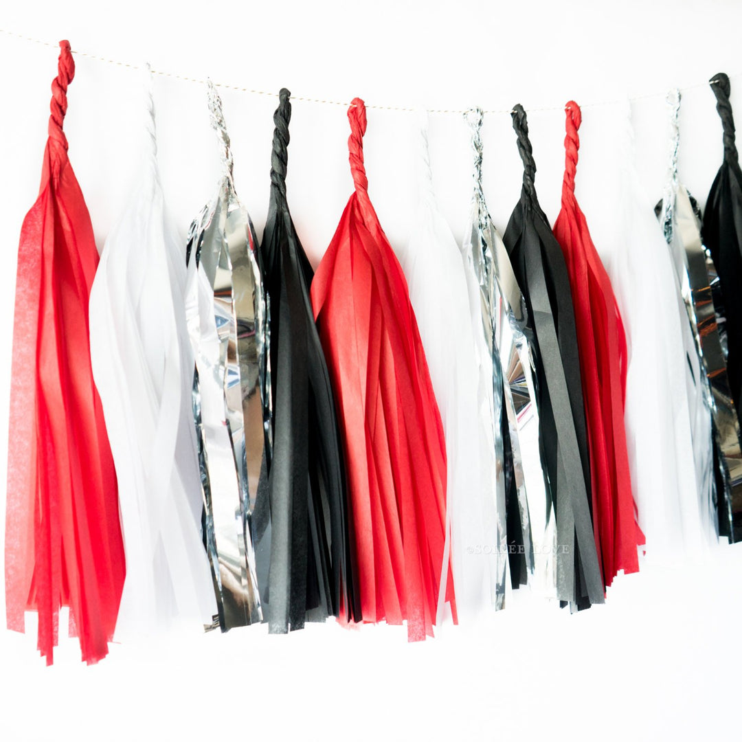 Metal Knockout Paper Tassels