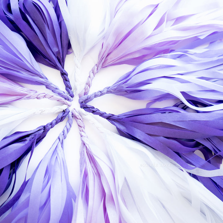 Purple Ombre Paper Tassels