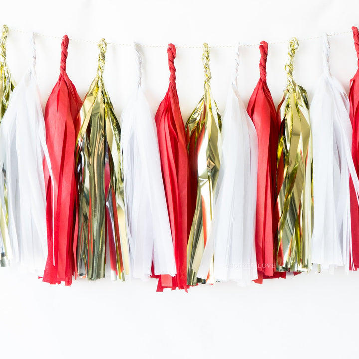 Golden Love Paper Tassels