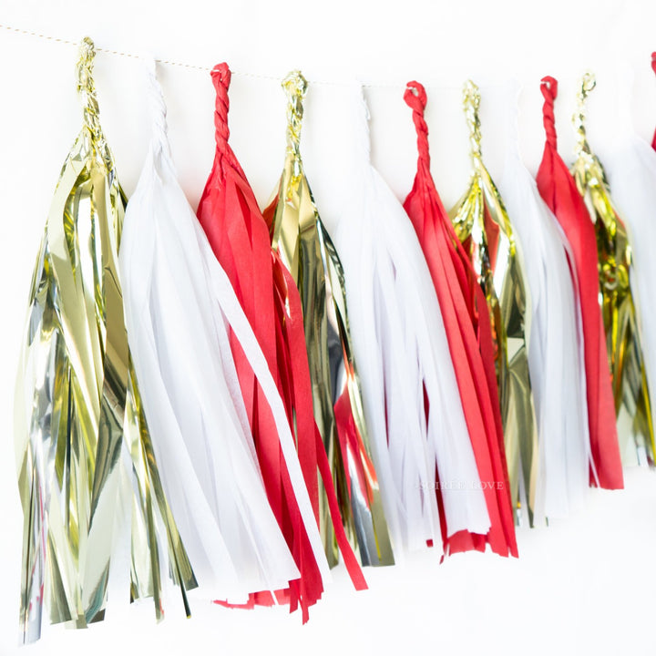 Golden Love Paper Tassels