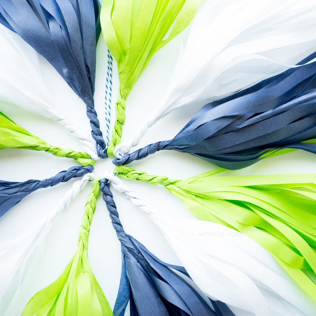 Seahawk Paper Tassels