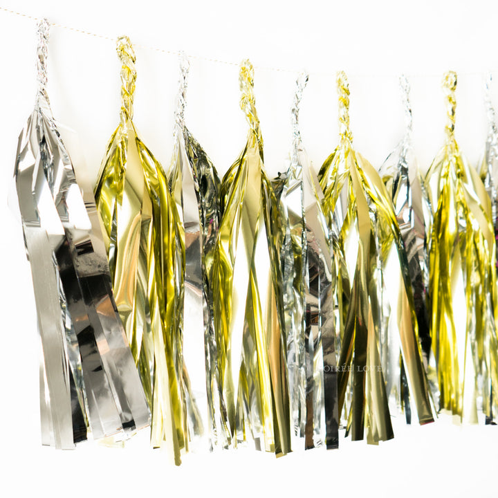 New Year Metallic Paper Tassels
