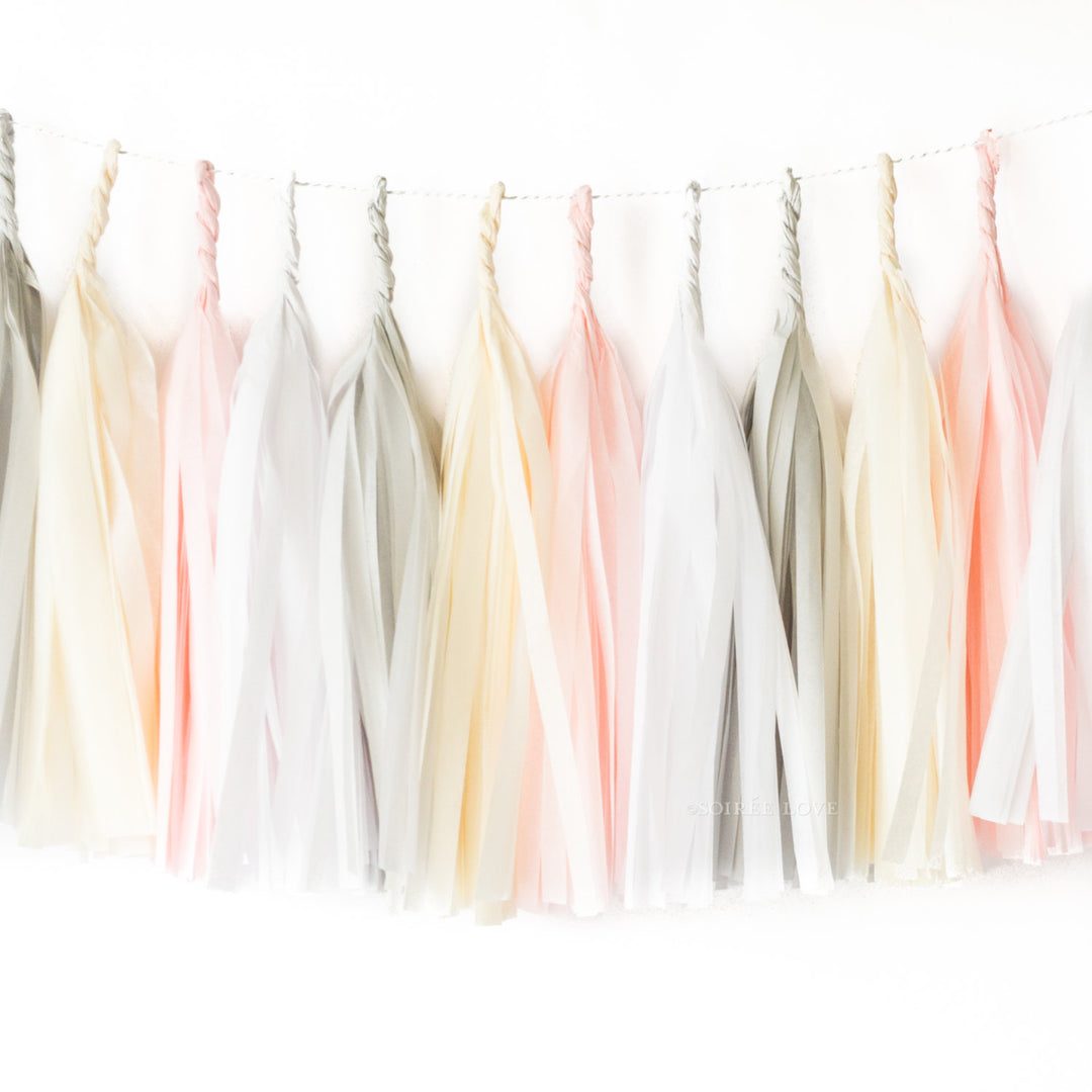 Sugar Cream Paper Tassels