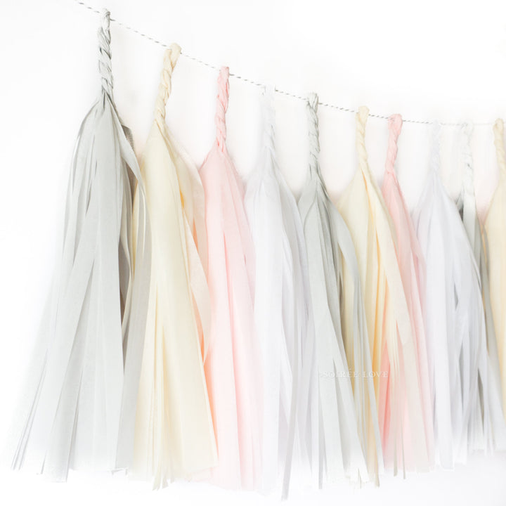 Sugar Cream Paper Tassels