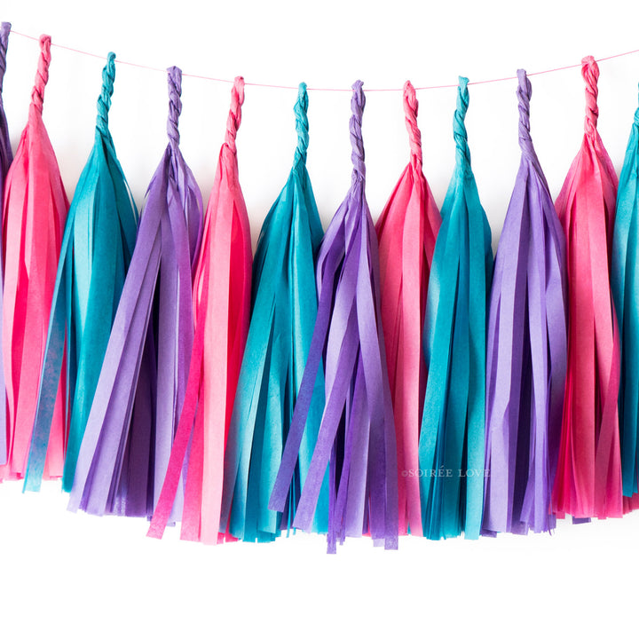 Peacock Paper Tassels