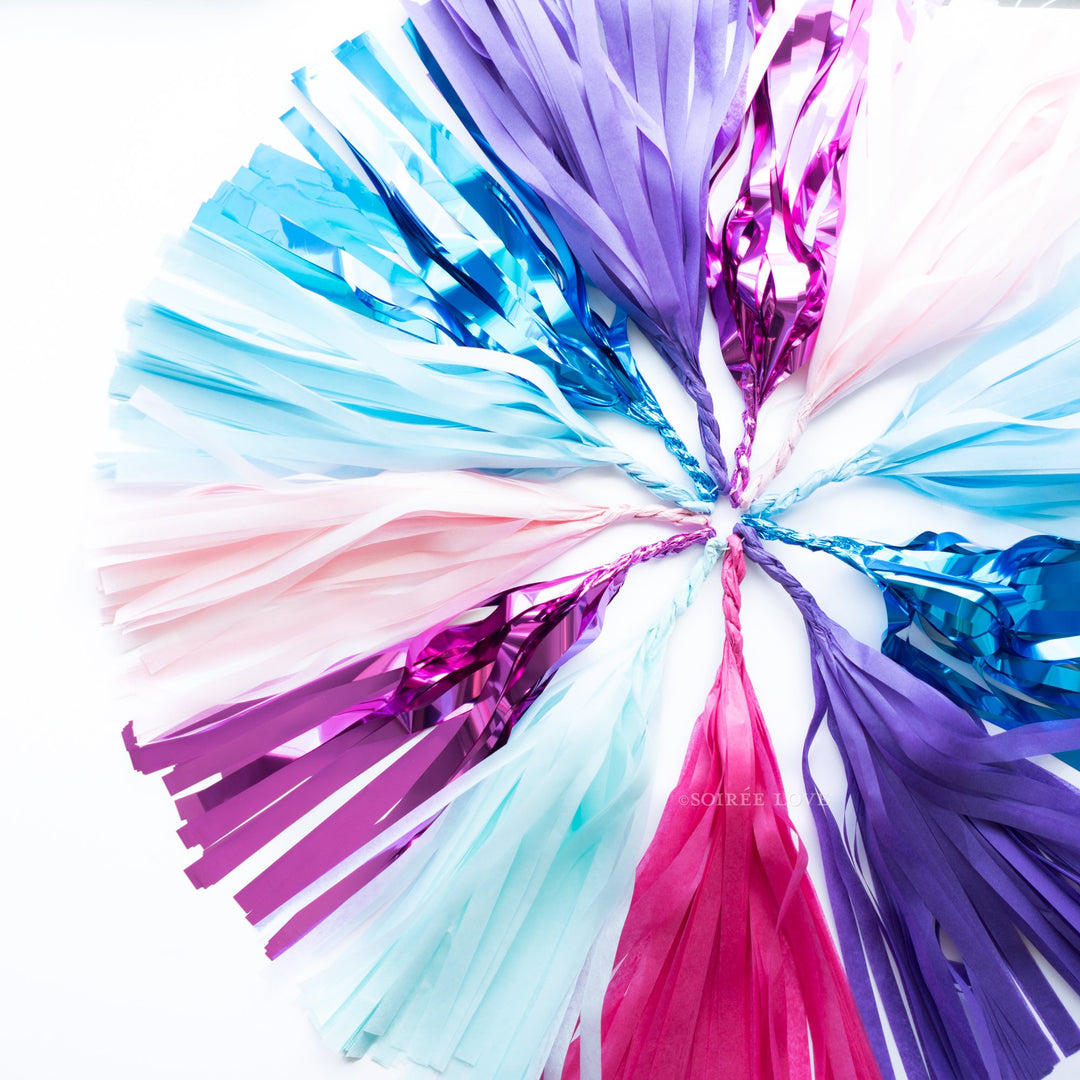 Metallic Unicorn Paper Tassels